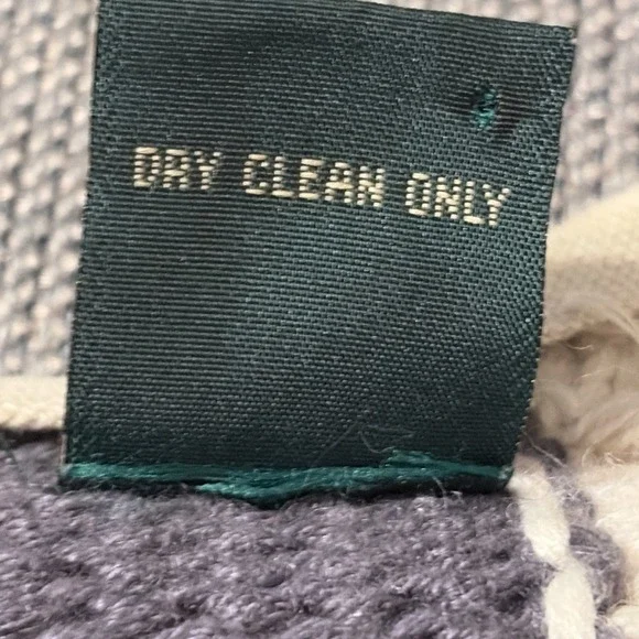 VTG Orvis Women's Patchwork Leaf Knit Grandma Sweater Button Front Cottagecore S - Picture 12 of 16